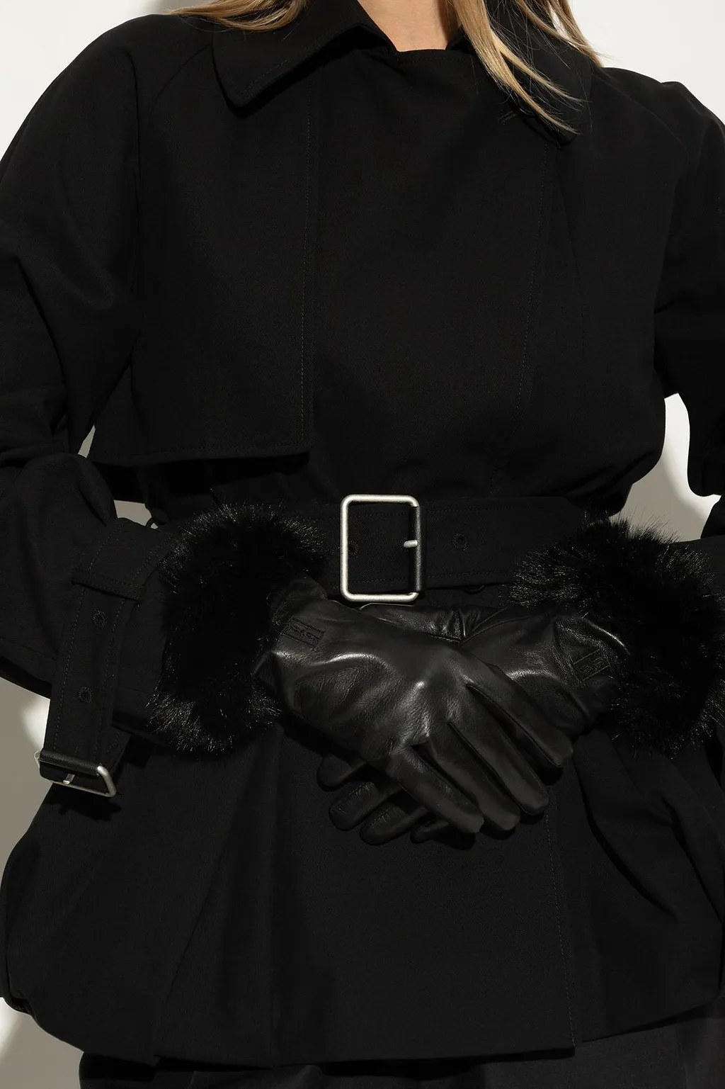 Genna Fur-Trimmed Gloves