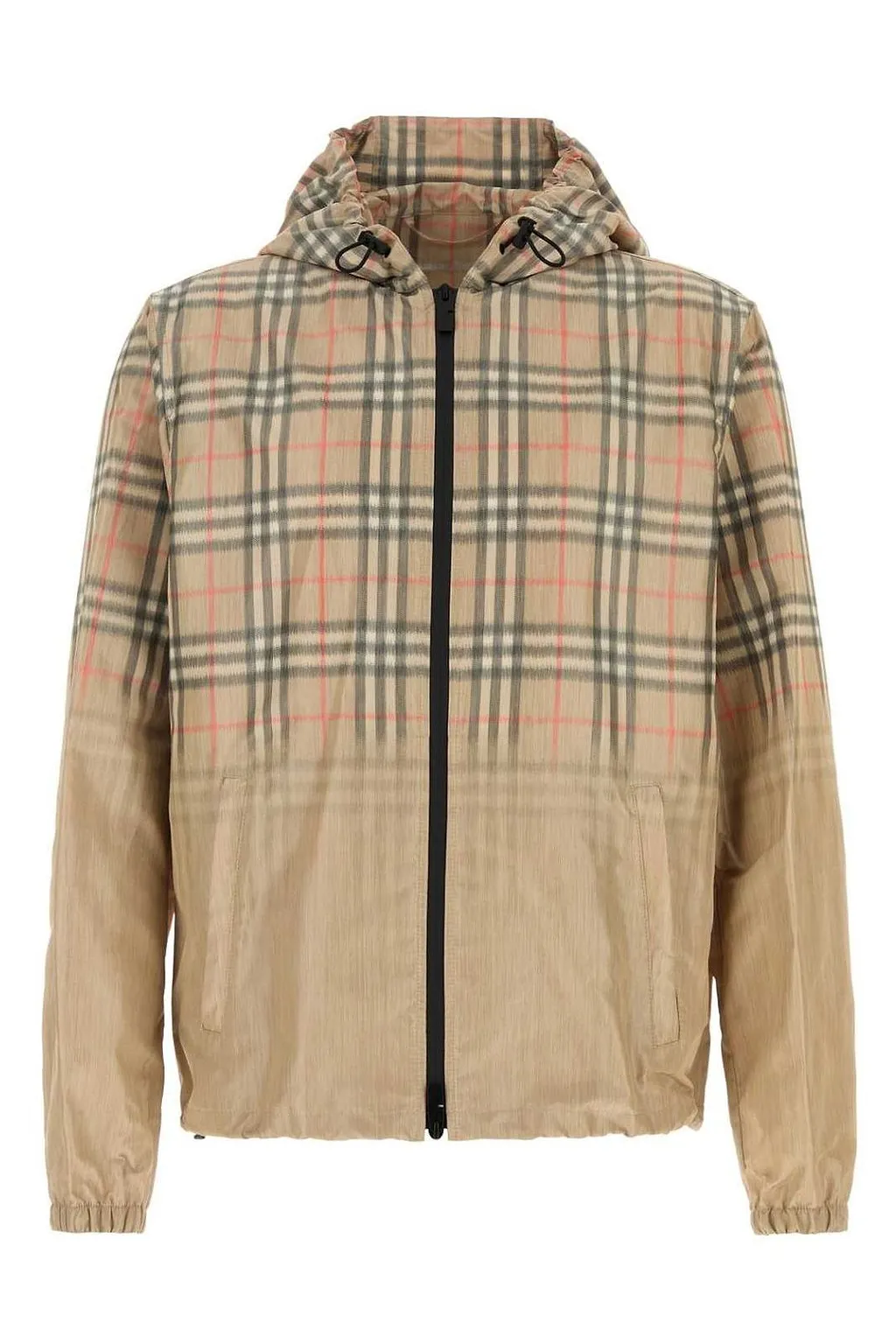 Burberry Gradient Check Hooded Jacket