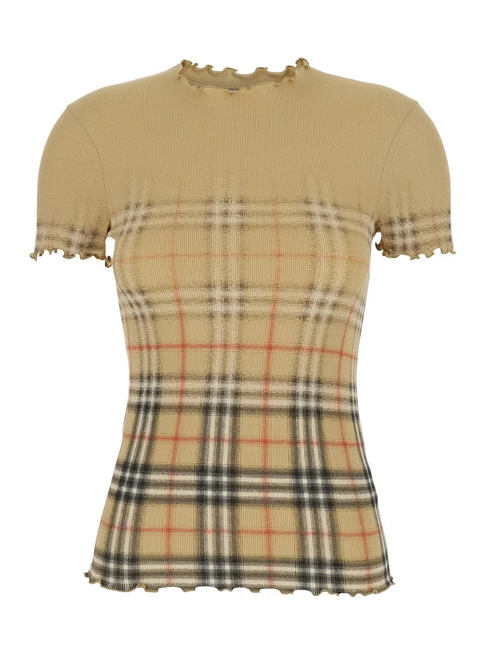 Burberry Gradient Check Stretch Top