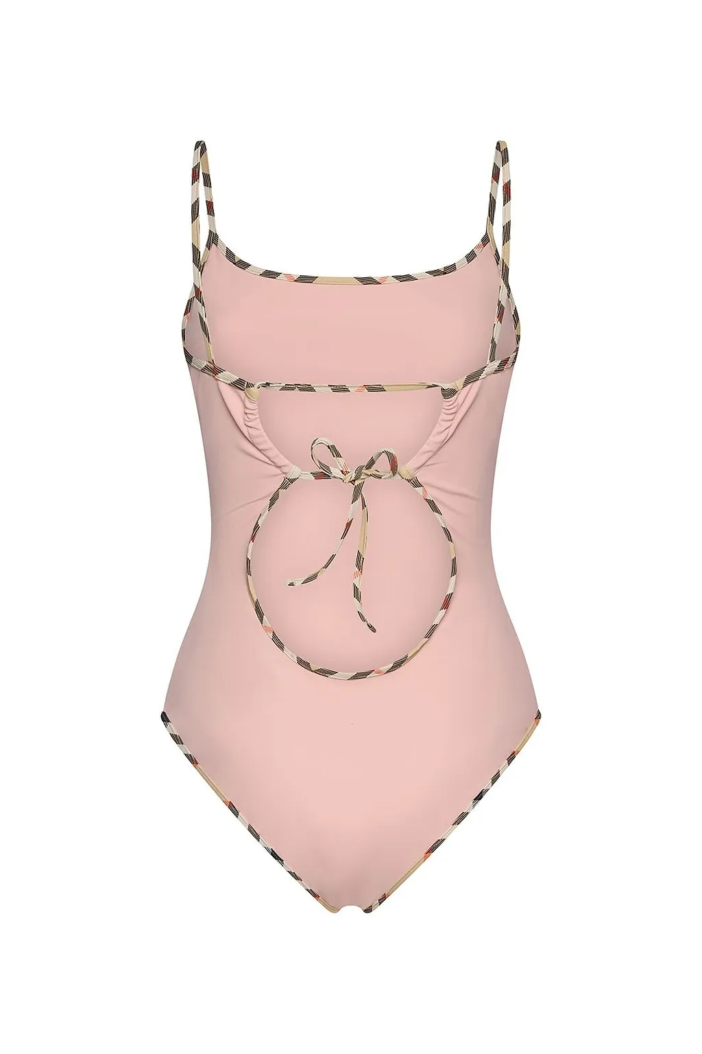 Burberry Sylvia Checked Trim Swimsuit