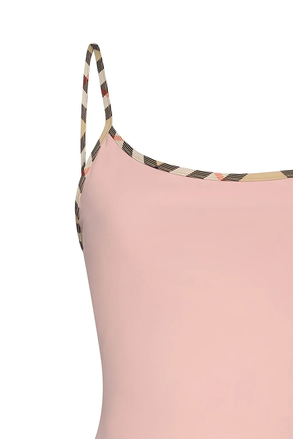 Burberry Sylvia Checked Trim Swimsuit