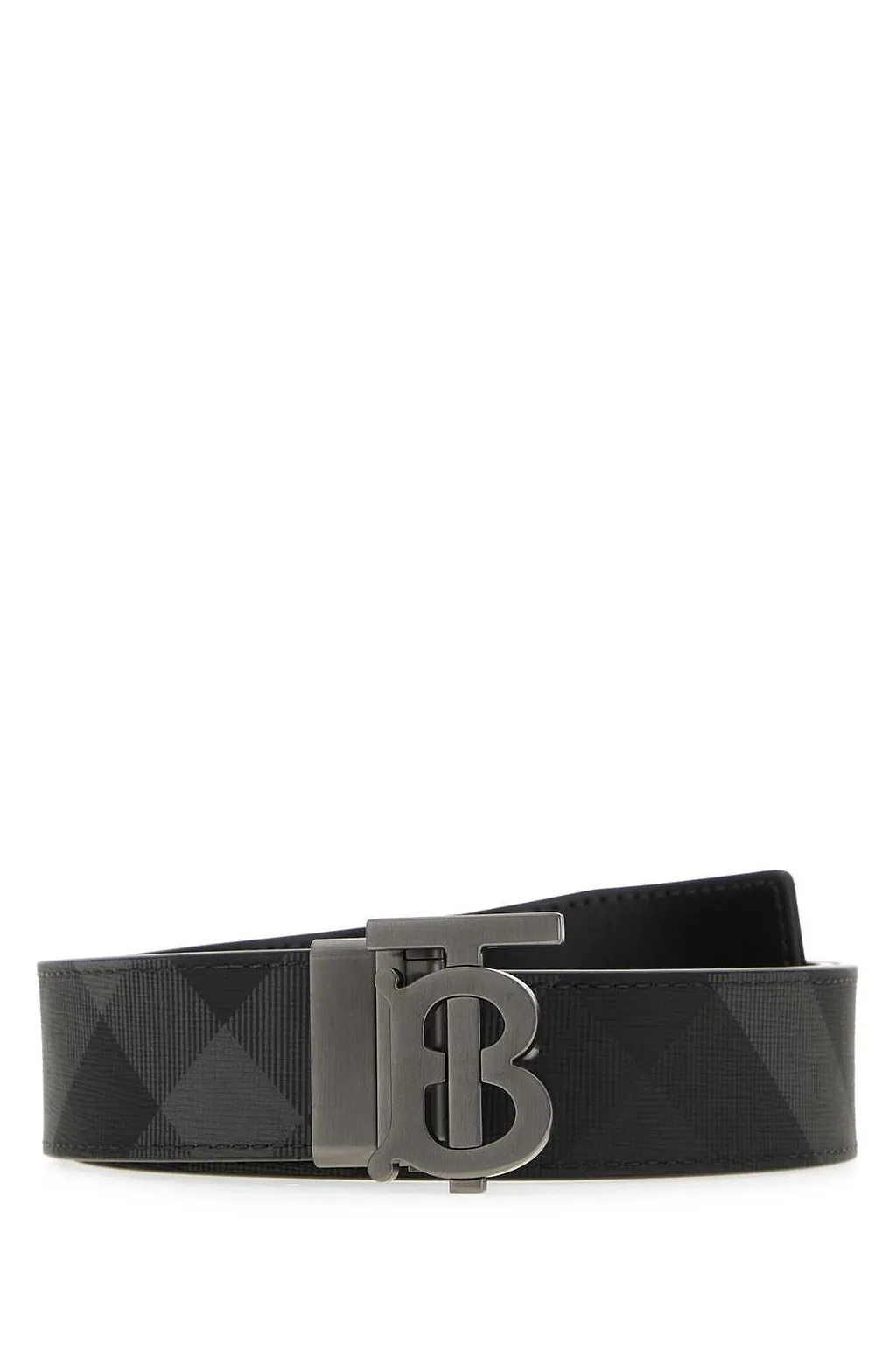 Burberry Tb Plaque Check Belt