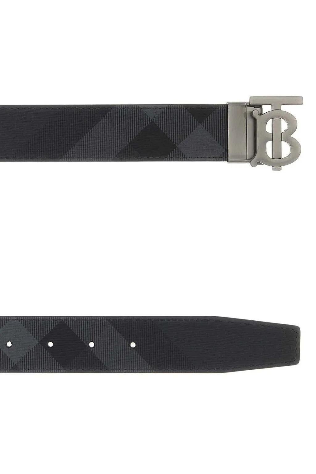 Burberry Tb Plaque Check Belt