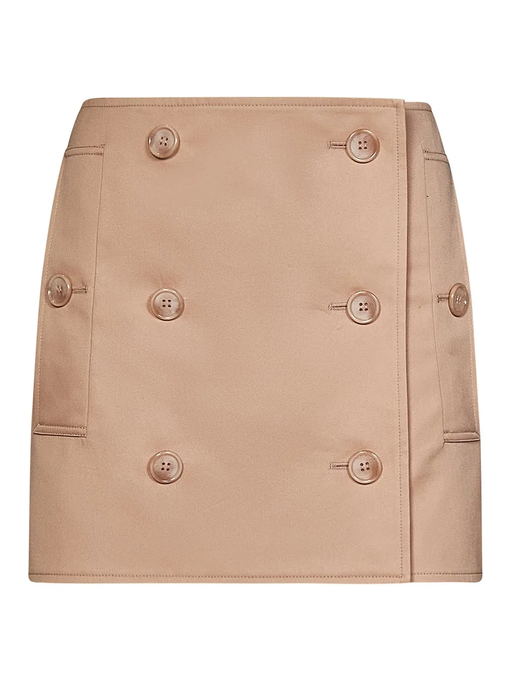 High-Rise Button Detailed Mini Skirt