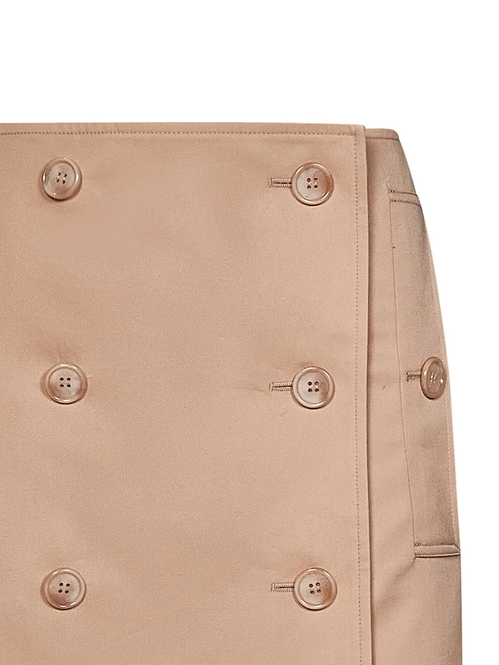 High-Rise Button Detailed Mini Skirt