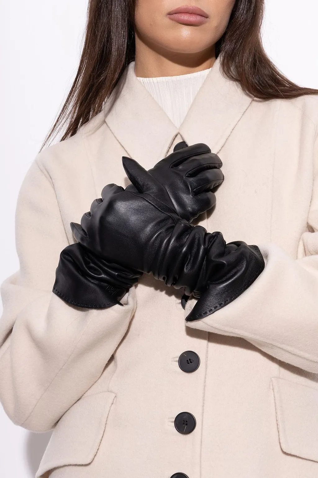 By Malene Birger Long Leather Gloves