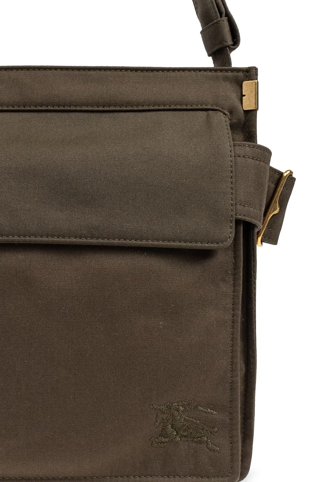 Burberry Trench Logo-Embroidered Zipped Messenger Bag