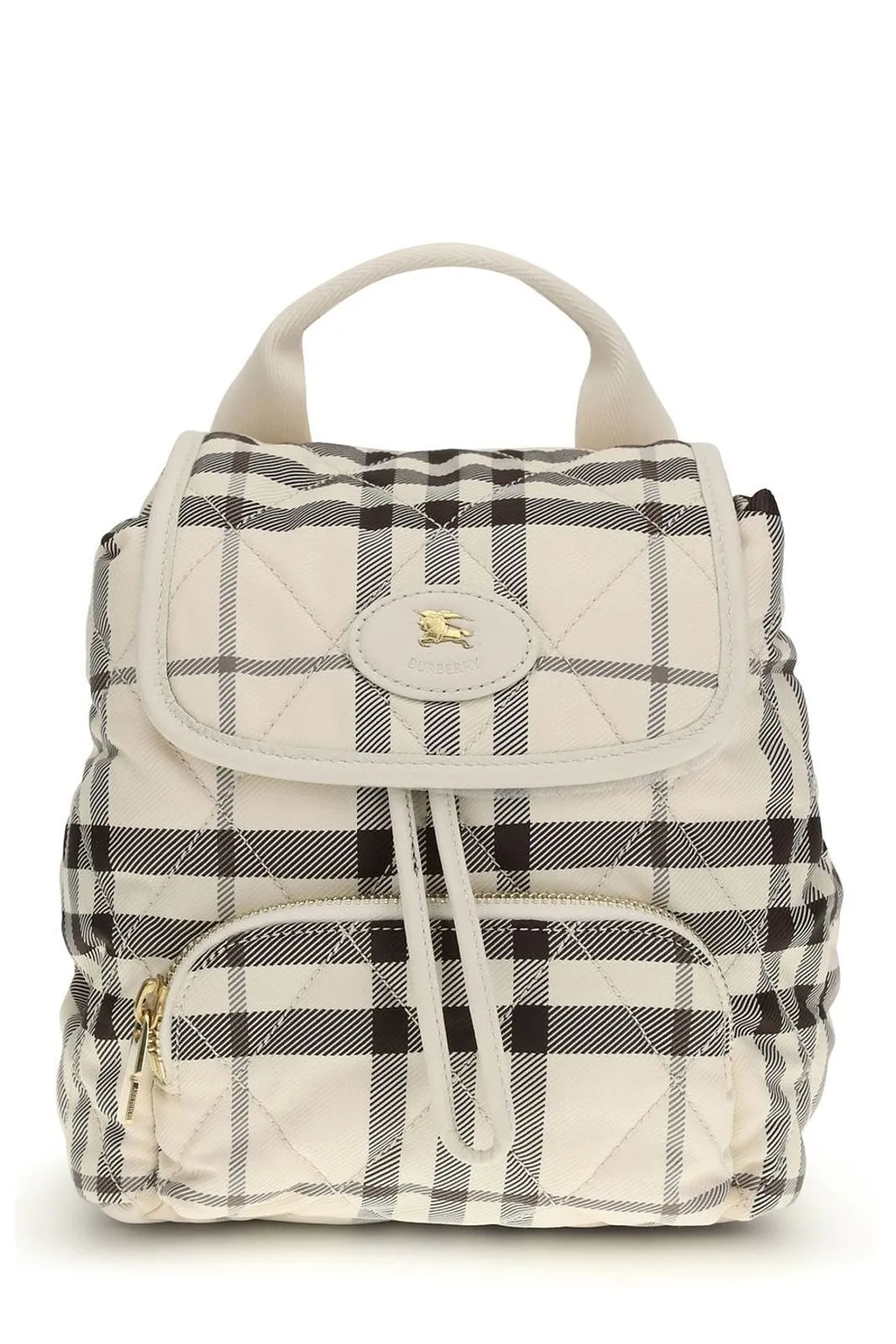 Burberry Horseshoe Checked Mini Backpack