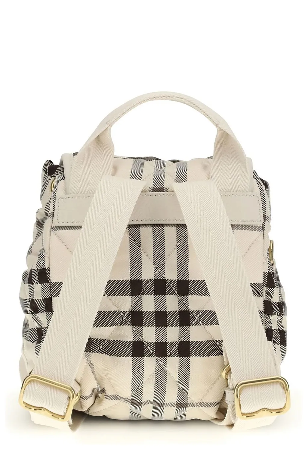 Burberry Horseshoe Checked Mini Backpack