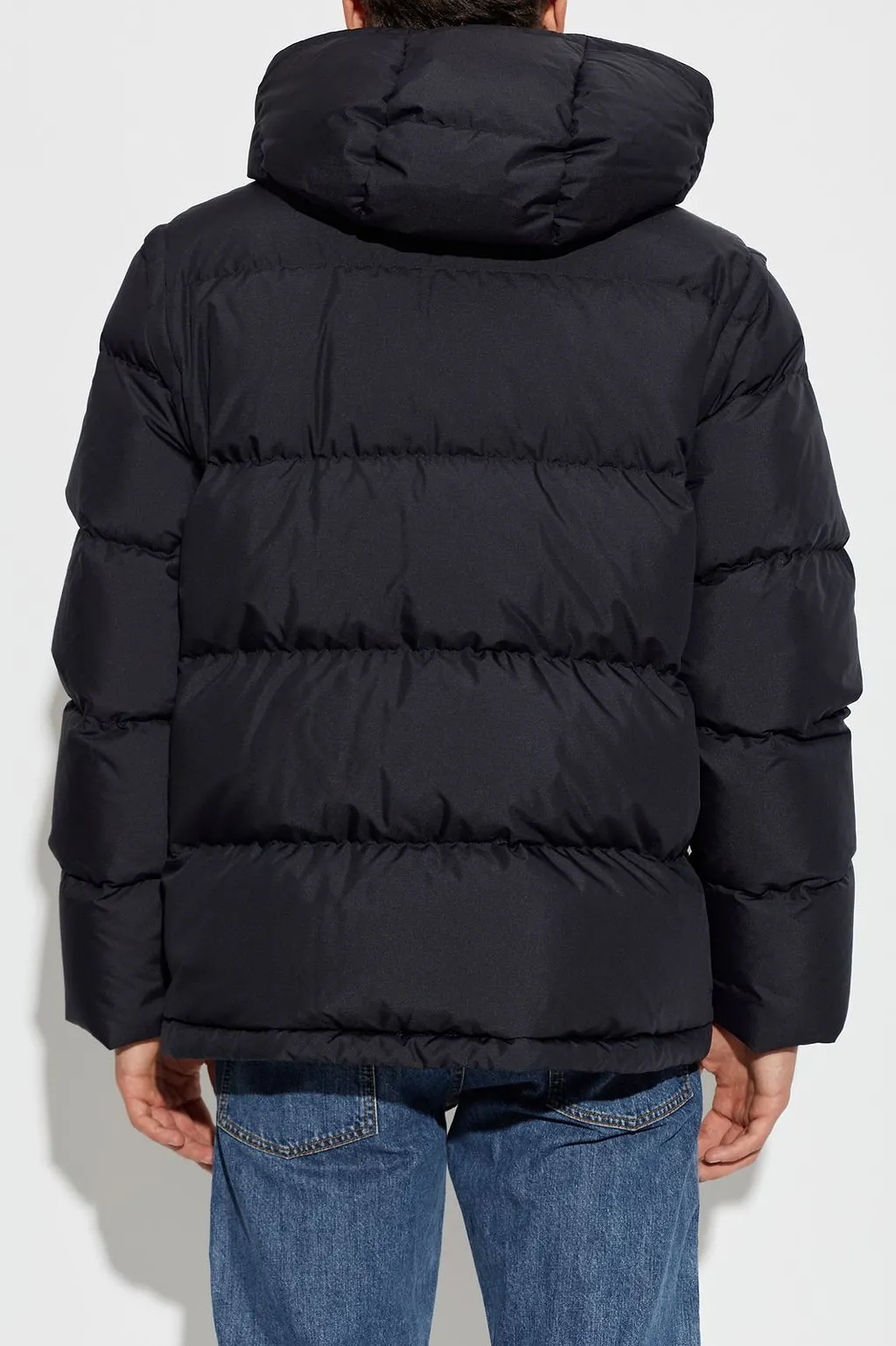 Burberry Hooded Zip-Up Down Jacket