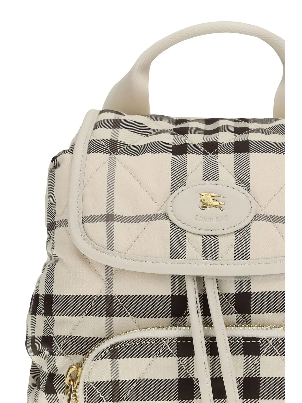 Burberry Horseshoe Checked Mini Backpack