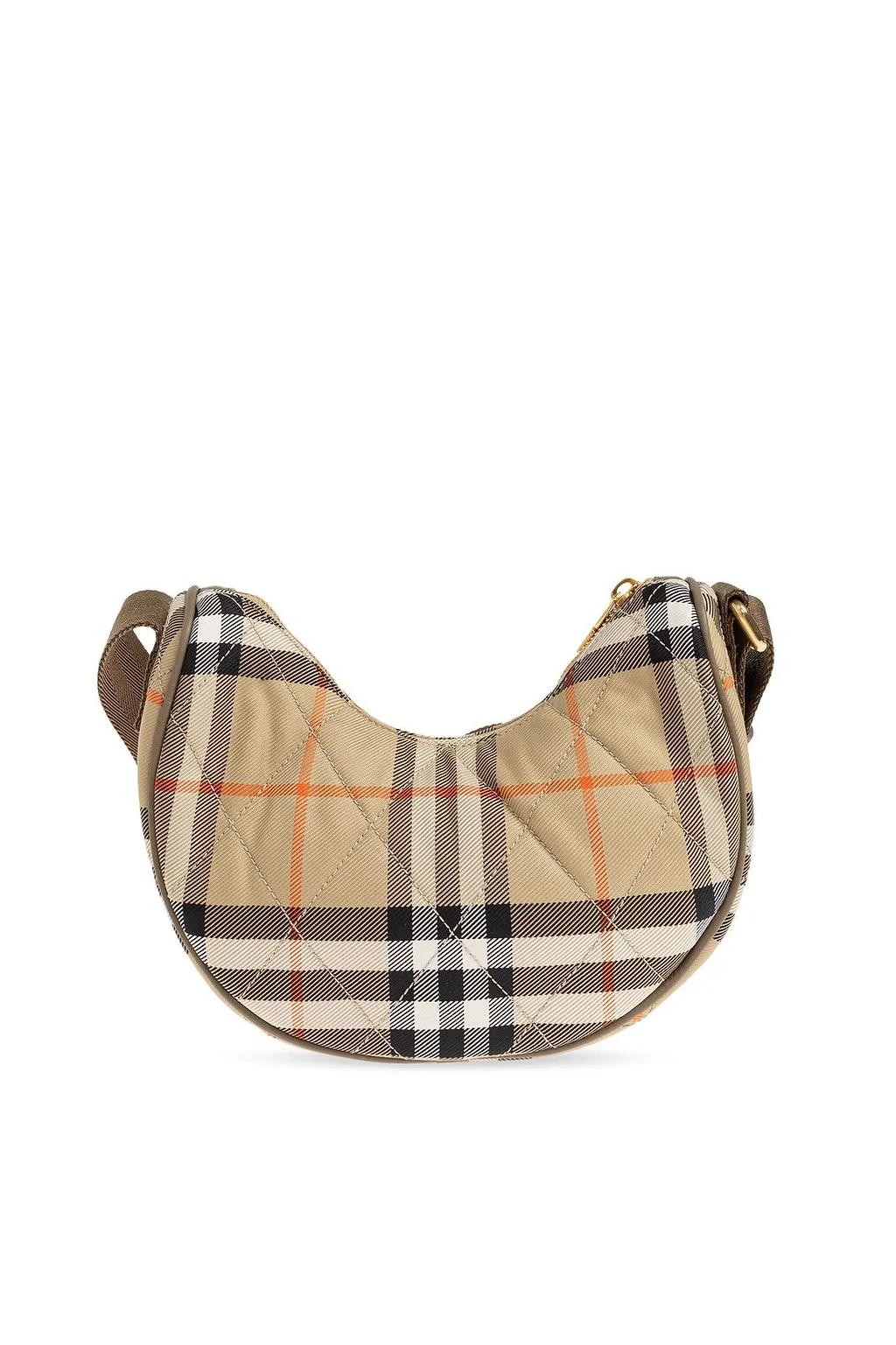 Burberry Horseshoe Checked Crossbody Bag