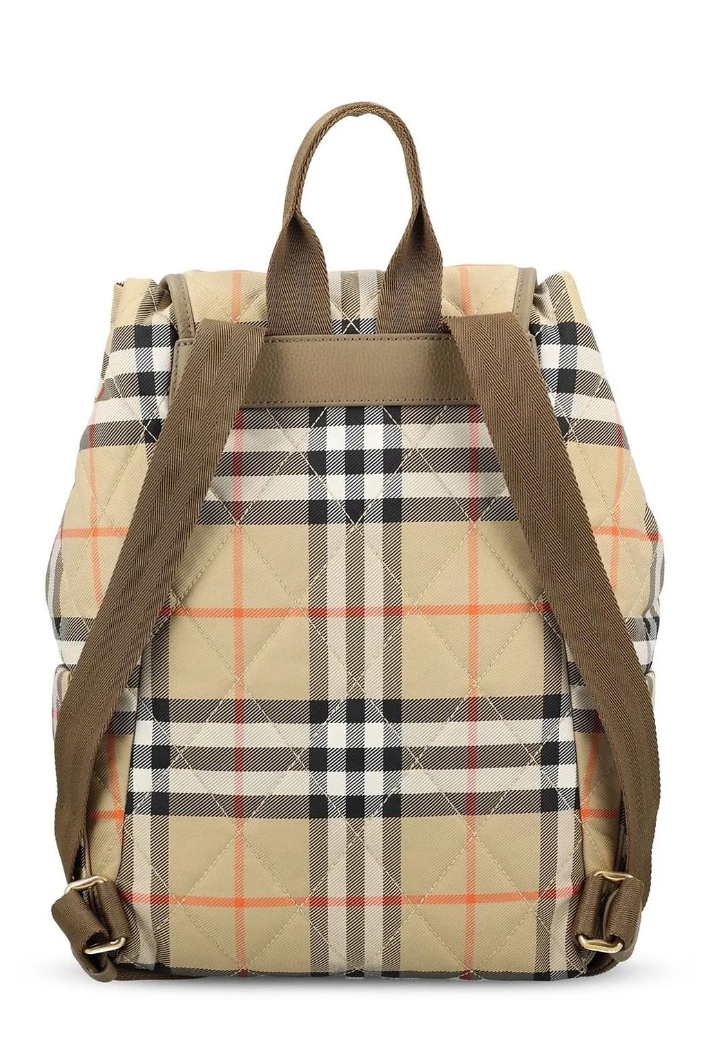 Burberry Horseshoe Checked Quilted Backpack