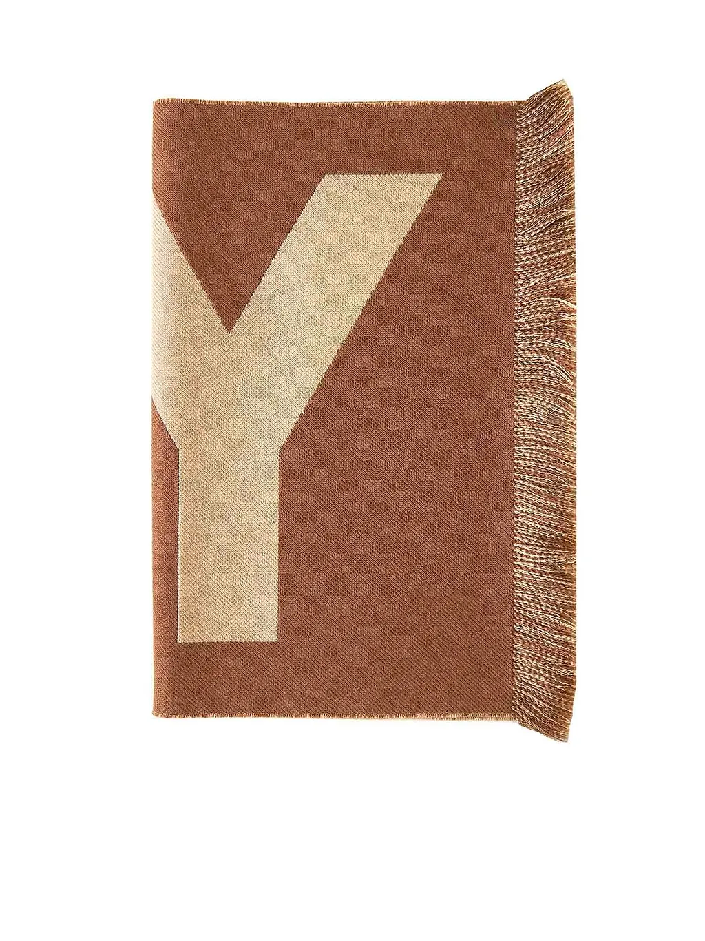 Burberry Logo Detailed Frayed Edge Scarf