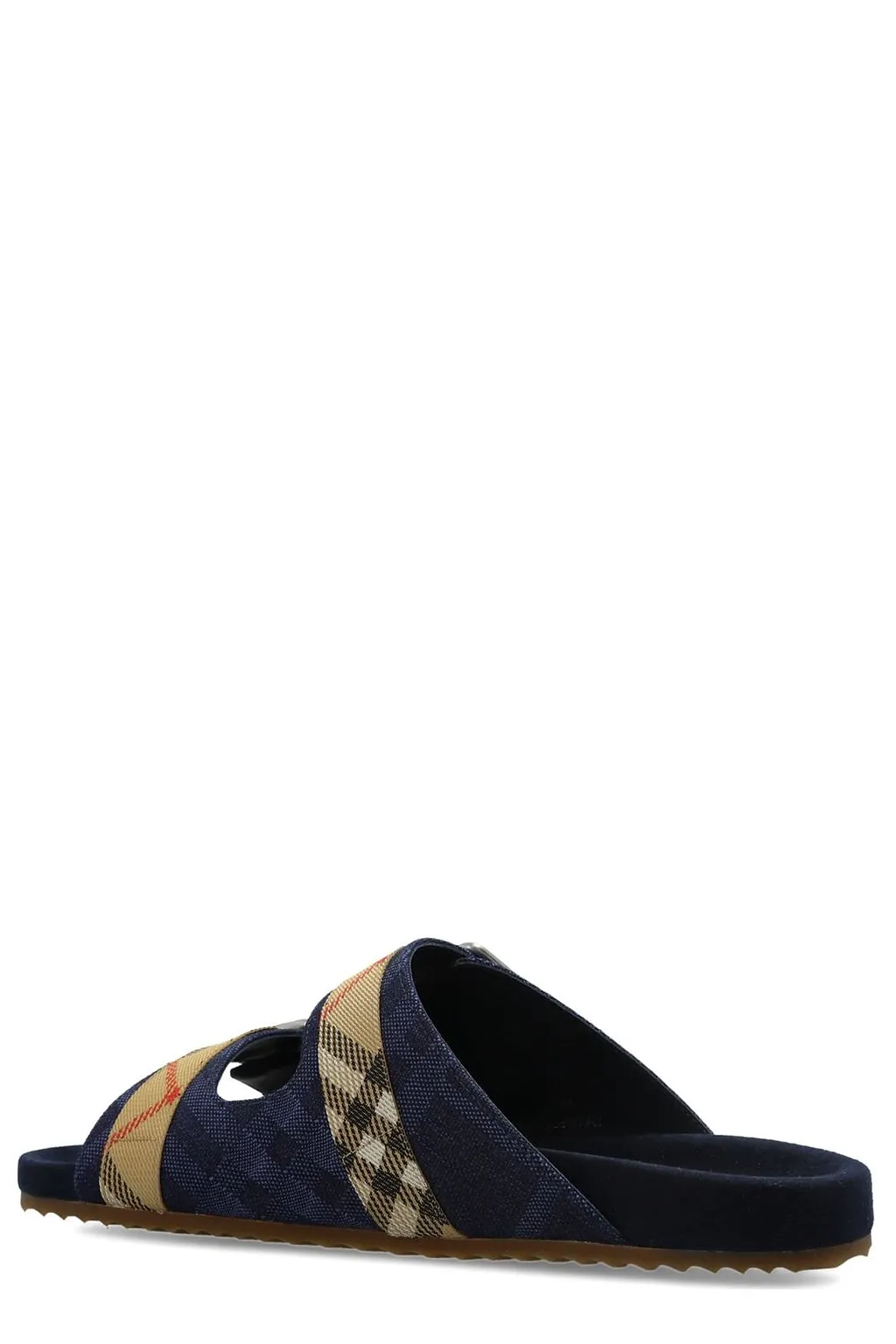 Burberry Double Check-Strap Urchin Slides