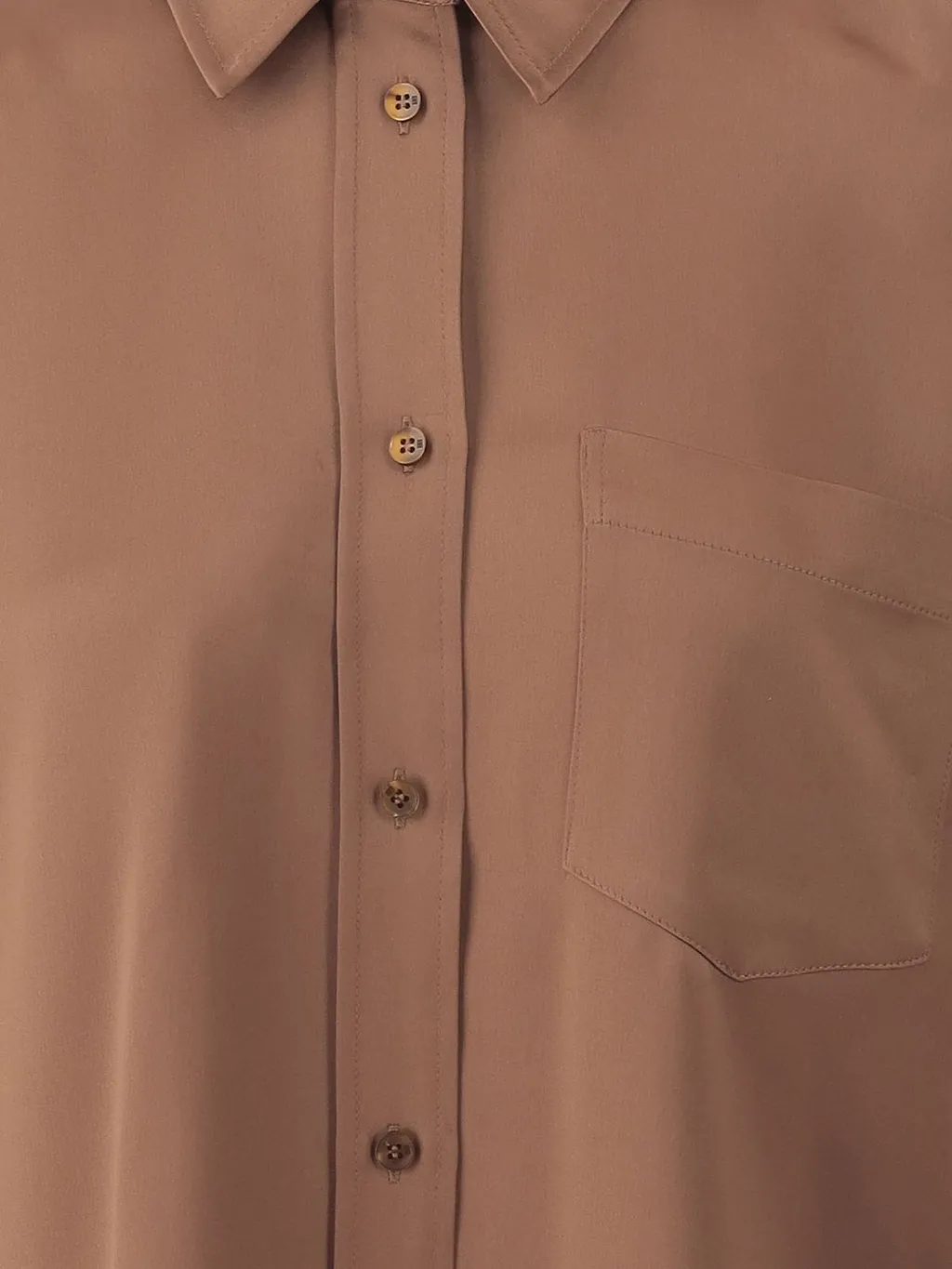 By Malene Birger Satin Patch-Pocket Shirt