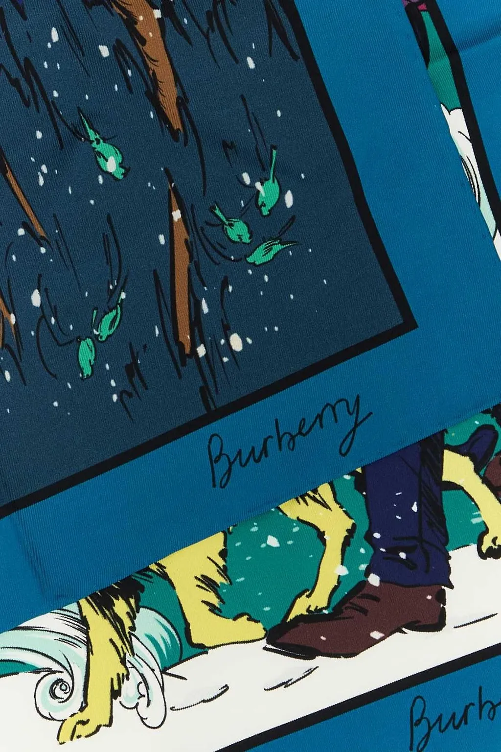 Burberry Illustrated City Print Scarf