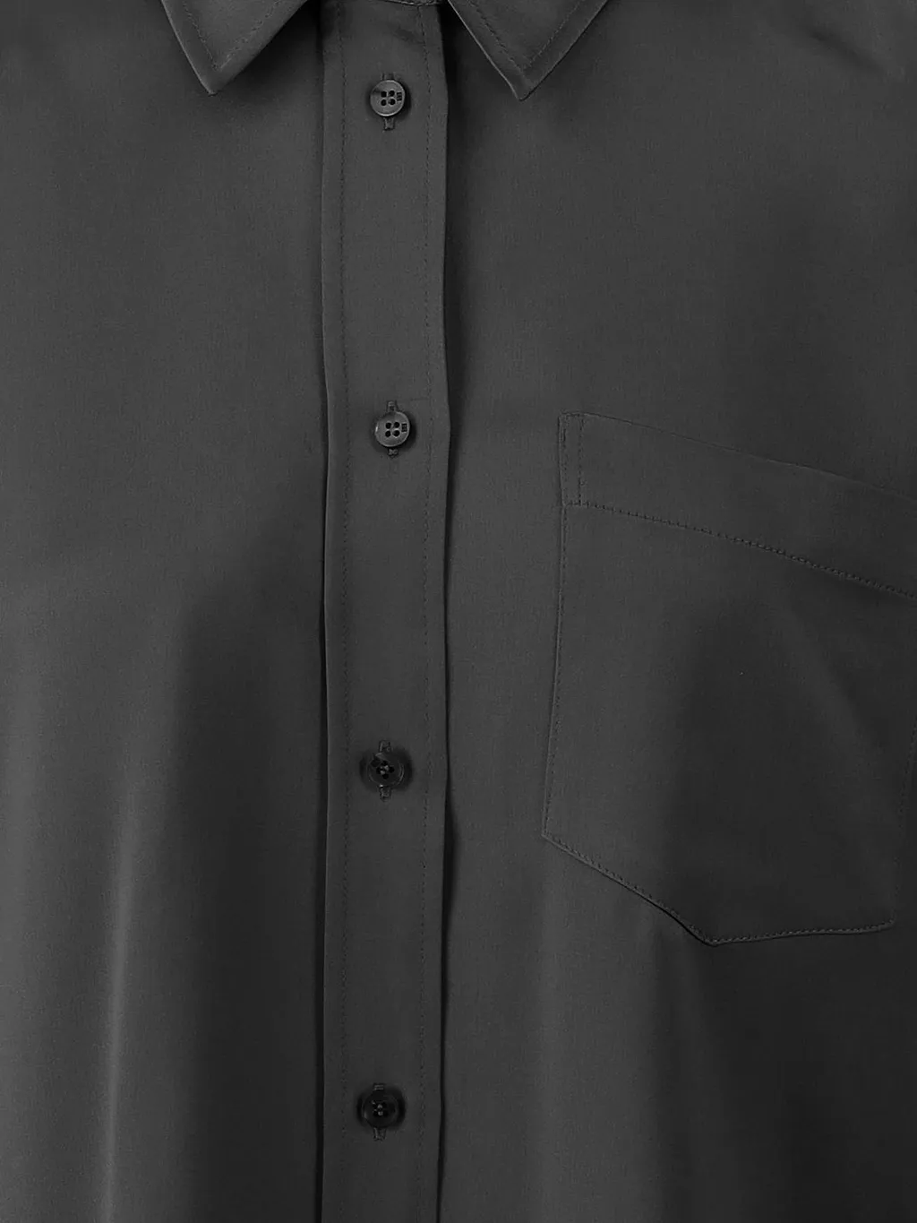 By Malene Birger Satin Patch-Pocket Shirt