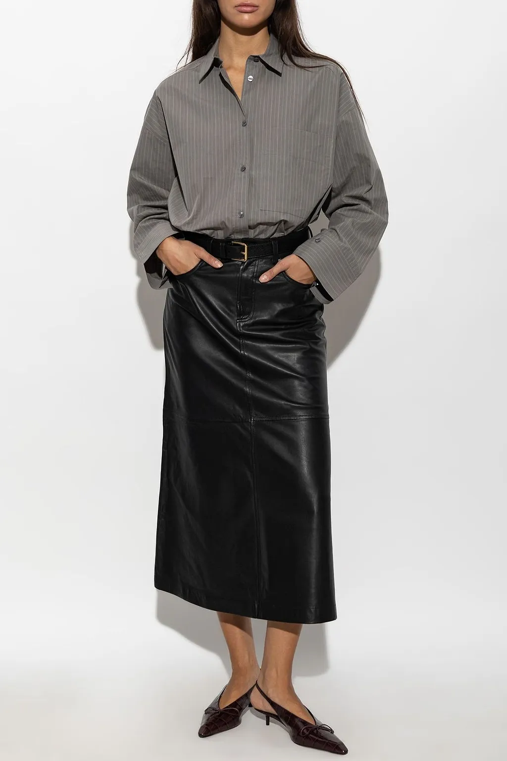 By Malene Birger Solene Leather Skirt