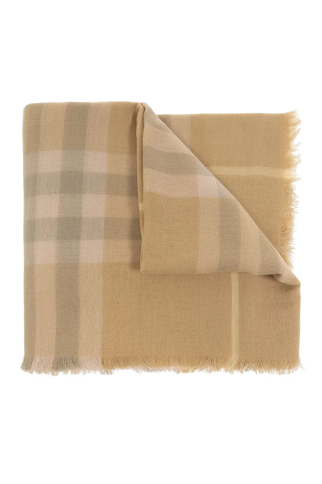 Burberry Vintage Check Fringed-Edge Scarf