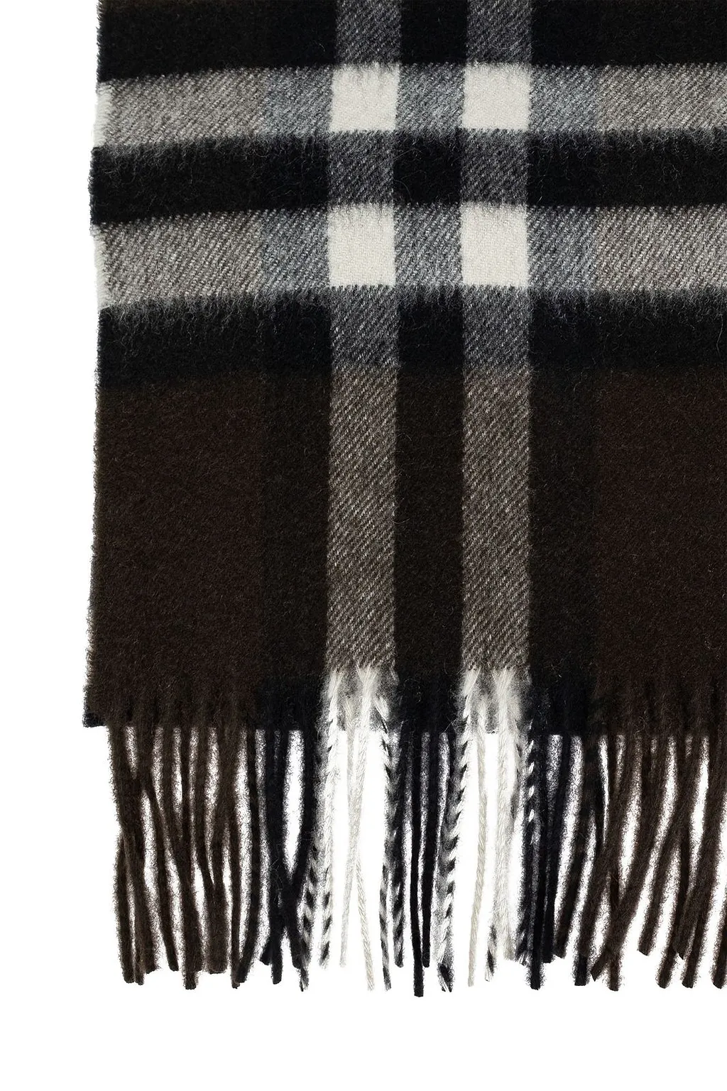 Burberry Vintage Checked Fringed Scarf