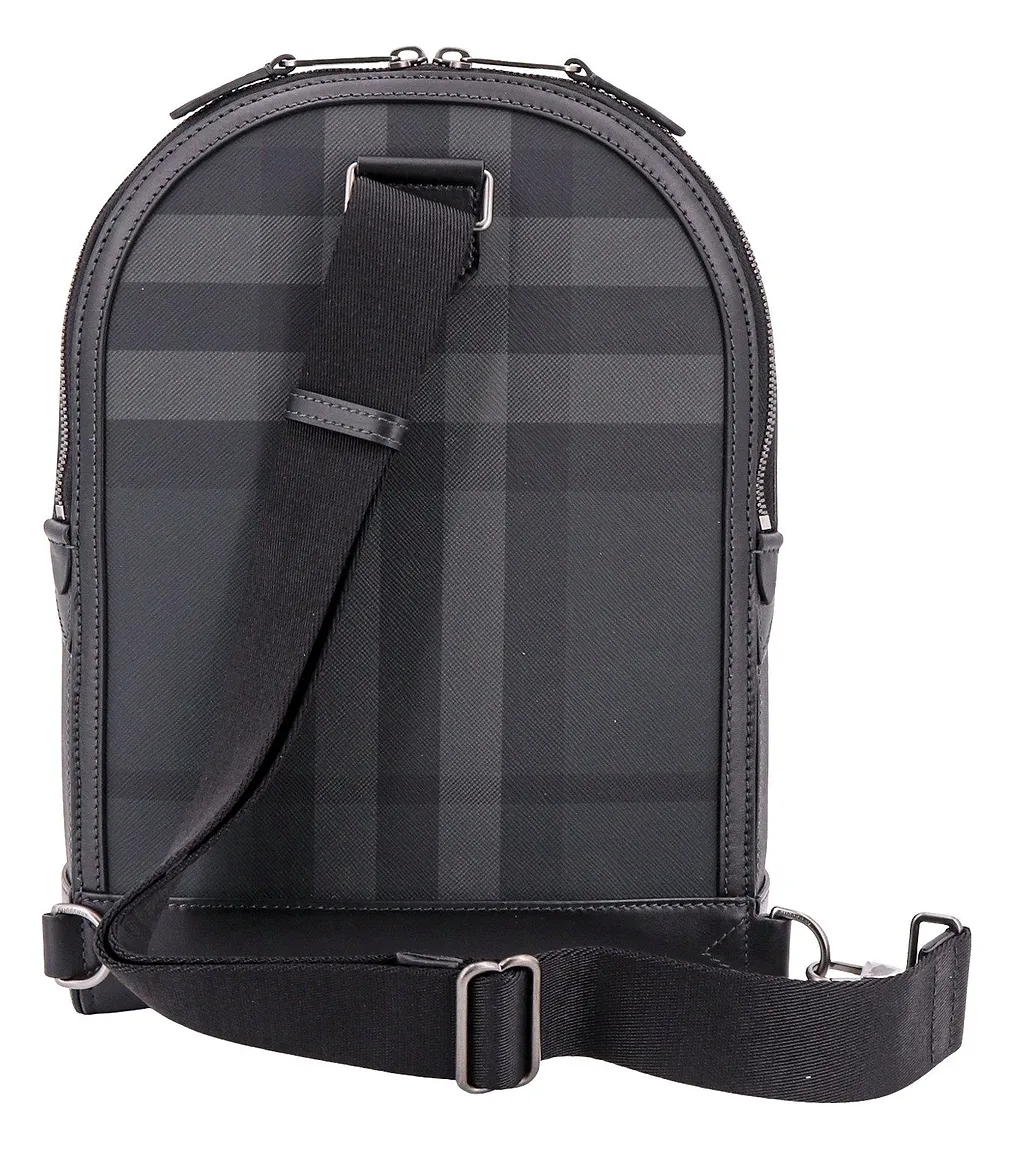 Burberry Checked Logo Plaque Messenger Bag