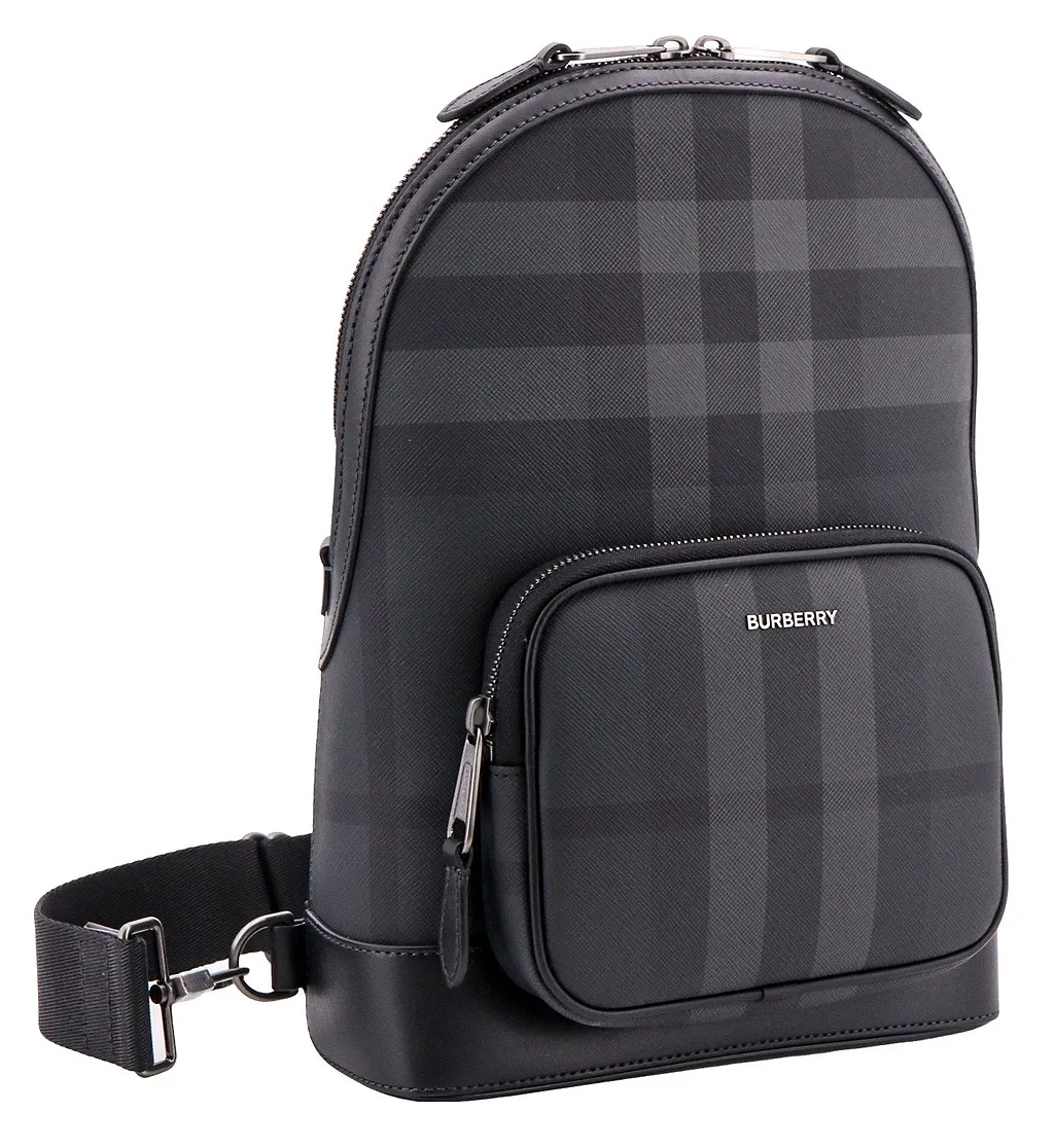 Burberry Checked Logo Plaque Messenger Bag