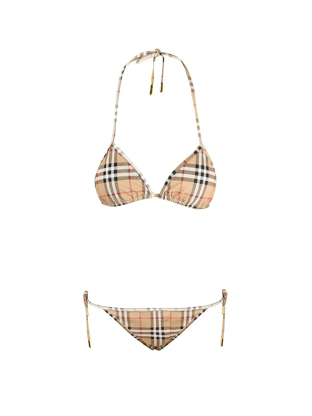Burberry Checked Two-Piece Bikini Set