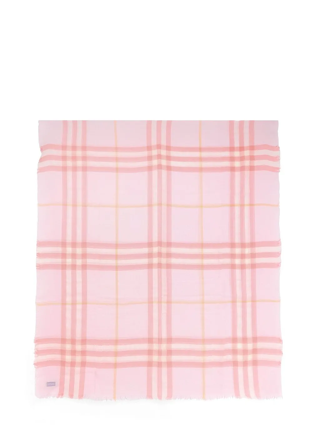 Burberry Wide Check Frayed-Edge Scarf