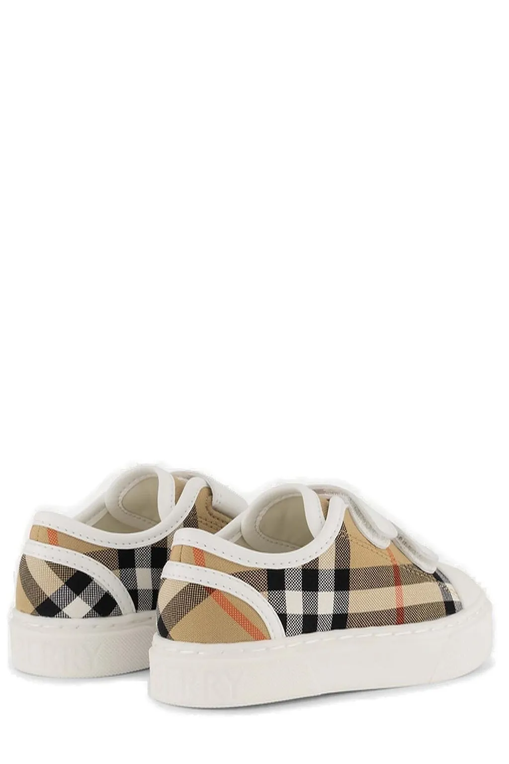 Burberry Kids Check Low-Top Sneakers