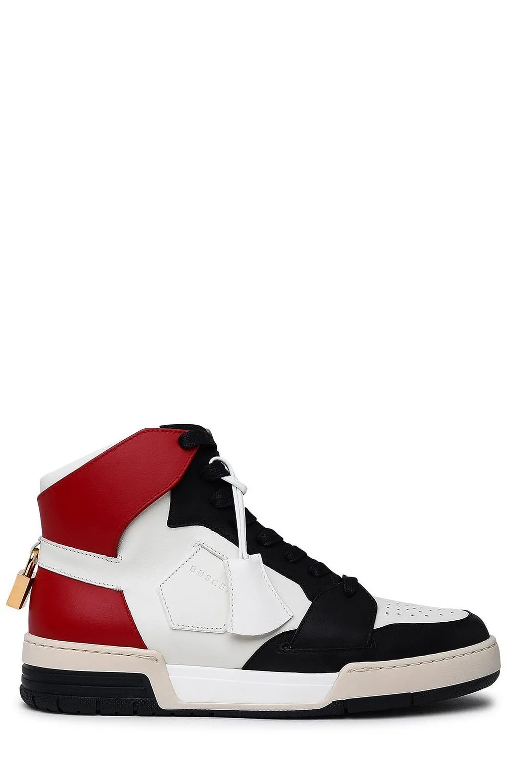 Buscemi High-Top Colour-Block Lace-Up Sneakers