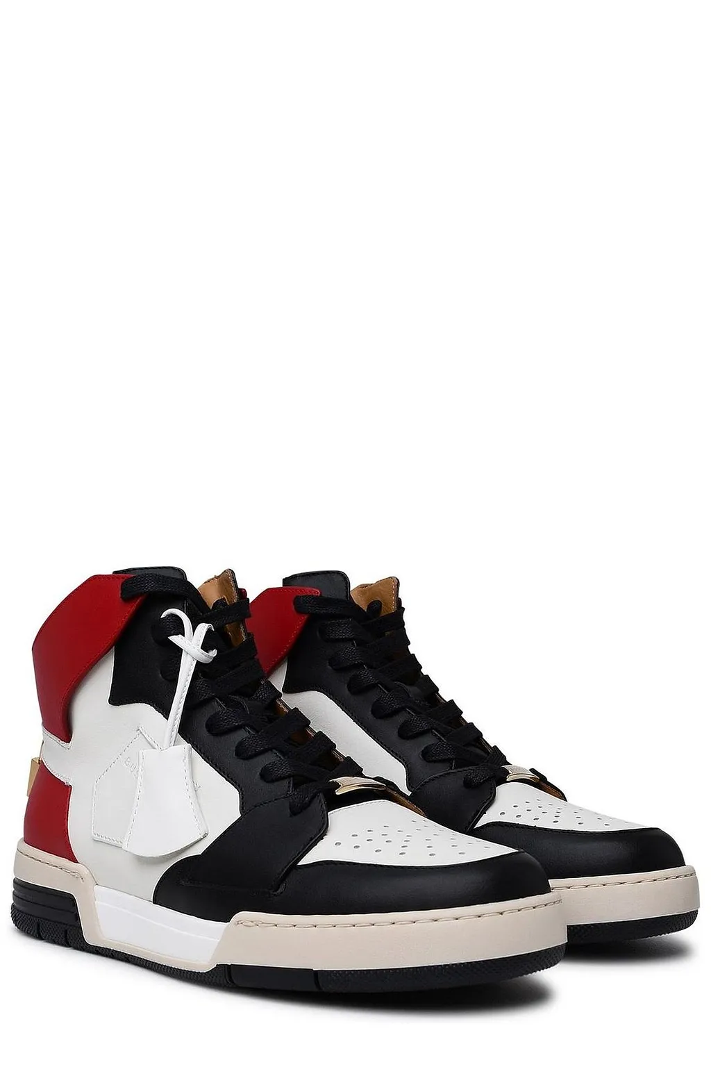 Buscemi High-Top Colour-Block Lace-Up Sneakers