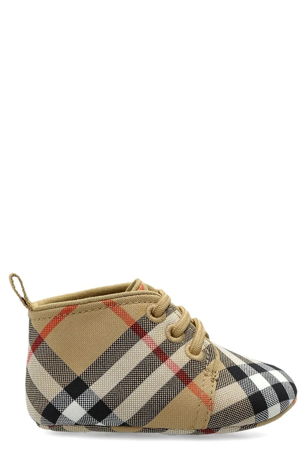 Burberry Kids Check Patterned Pre-Walker Shoes