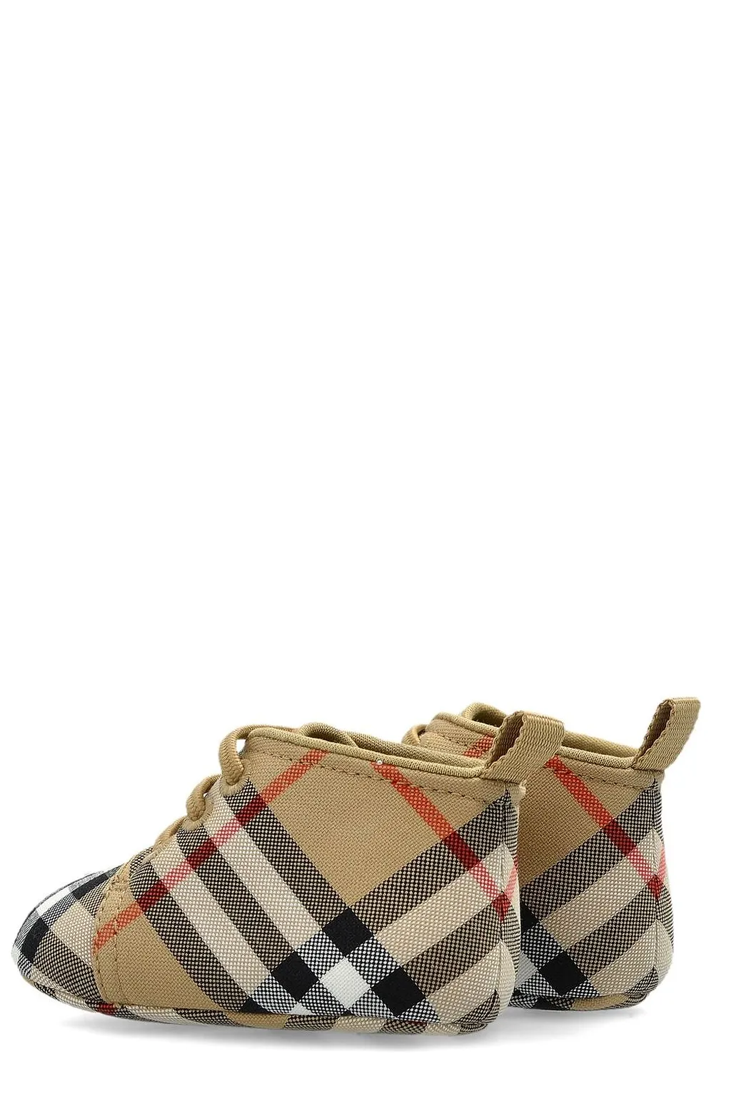 Burberry Kids Check Patterned Pre-Walker Shoes