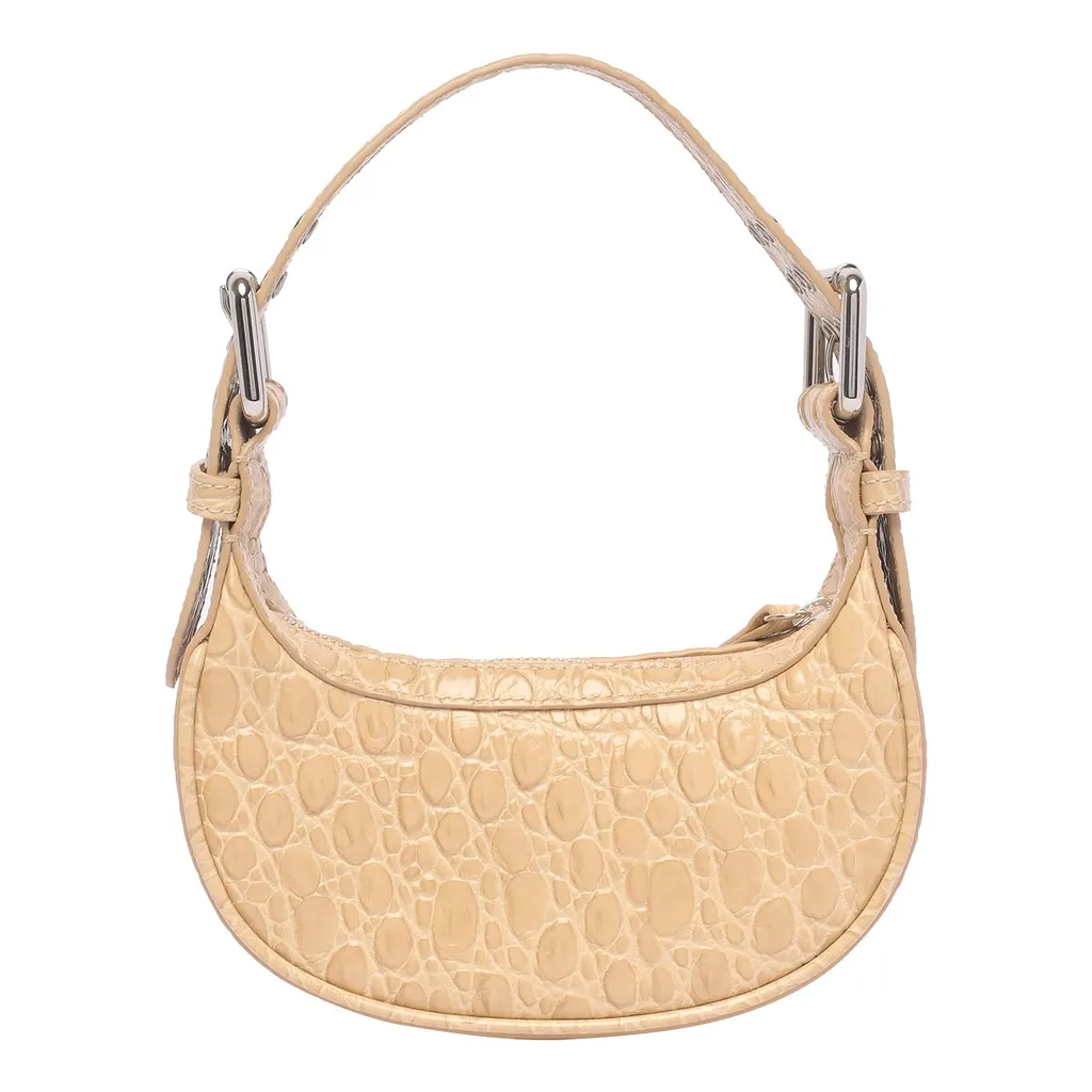 By Far Soho Crocodile-Embossed Mini Shoulder Bag