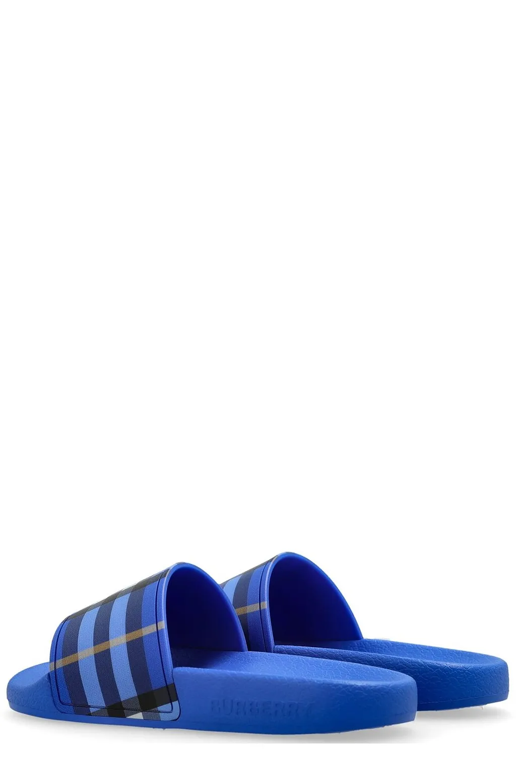 Burberry Kids Checked Slip-On Slides