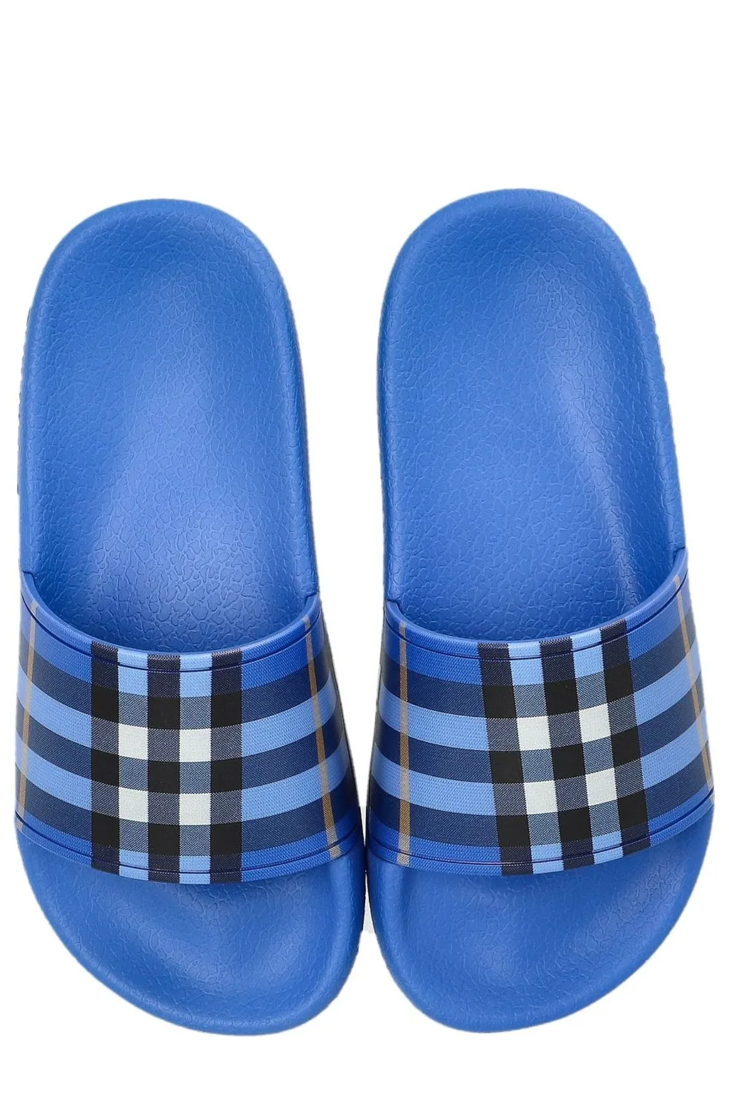 Burberry Kids Checked Slip-On Slides