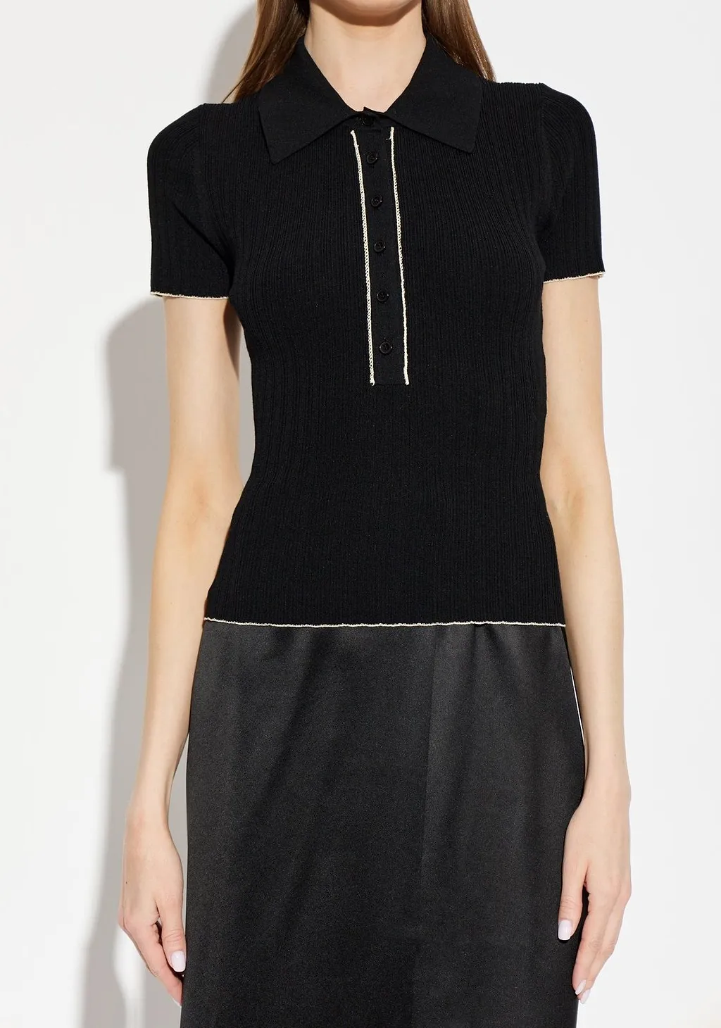 By Malene Birger Benita Contrast Trim Knitted Top