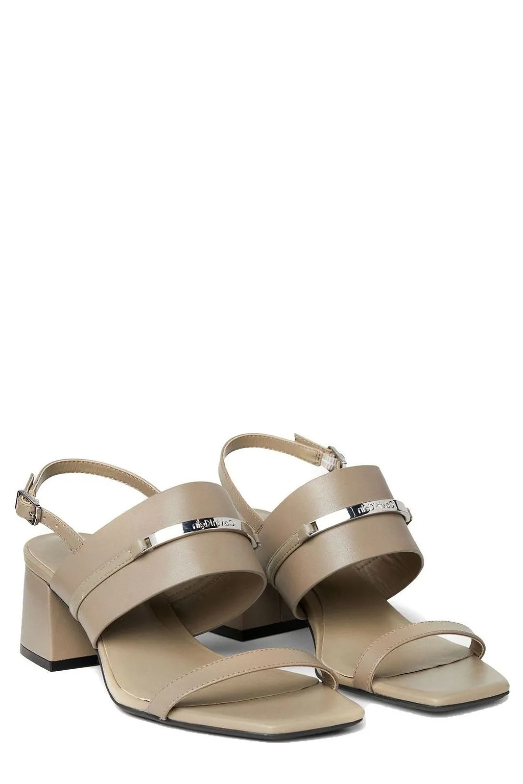 Calvin Klein Square Open Toe Slingbacks