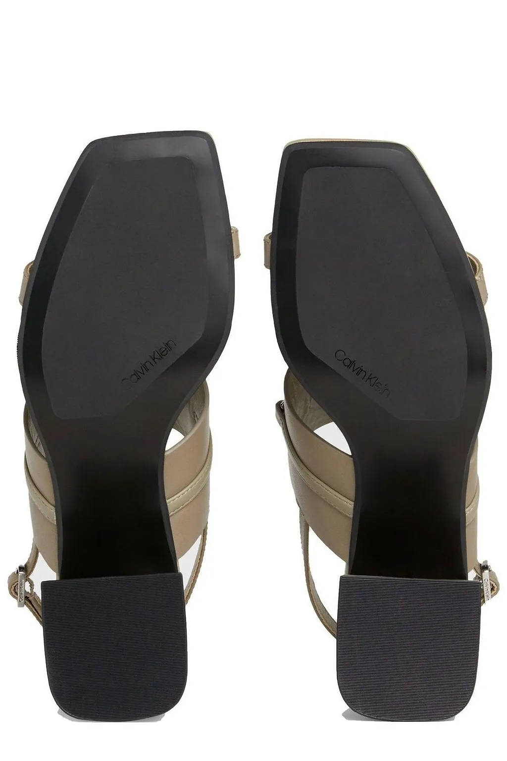Calvin Klein Square Open Toe Slingbacks