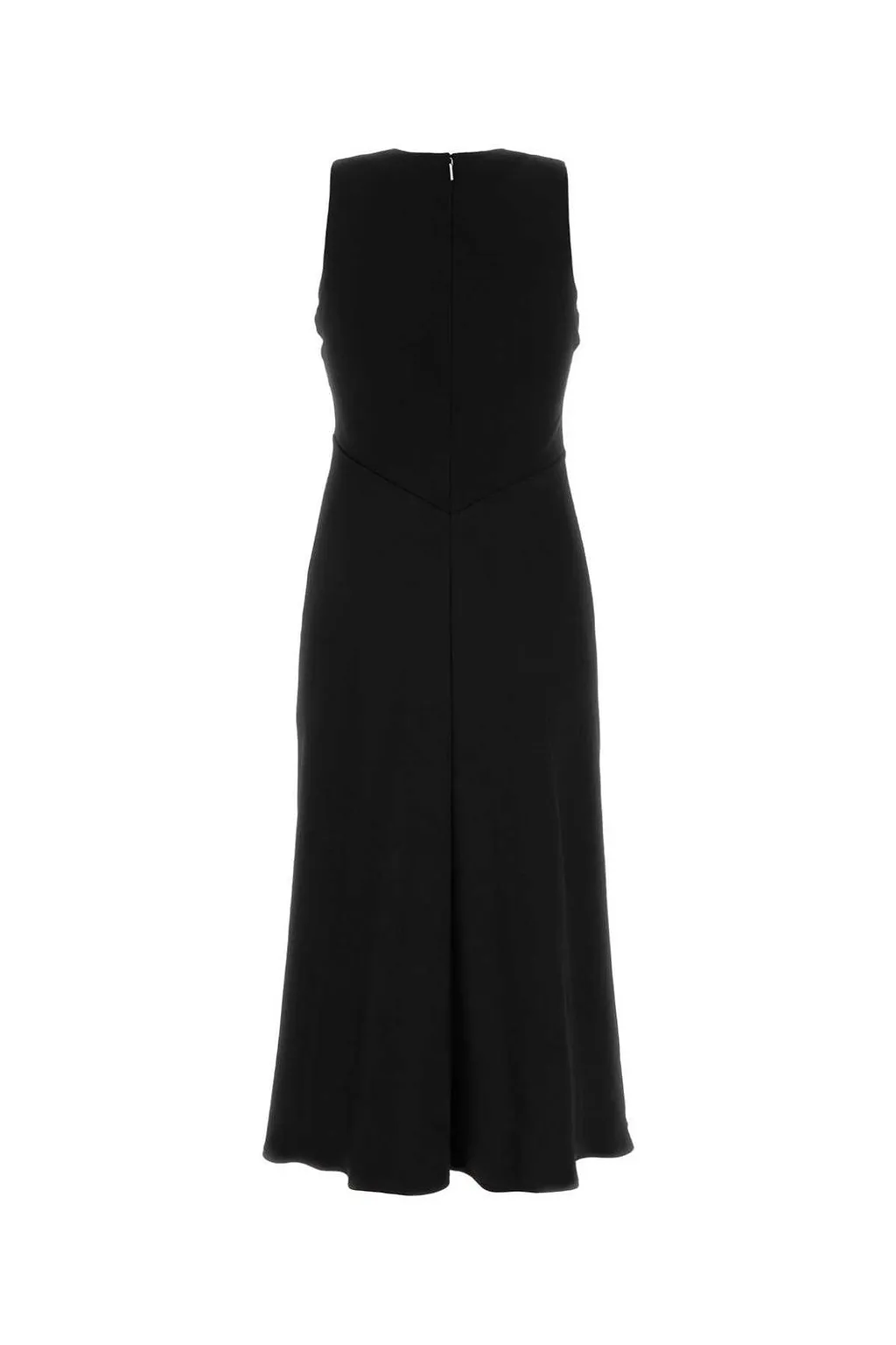 Calvin Klein V-Neck Crepe Midi Dress