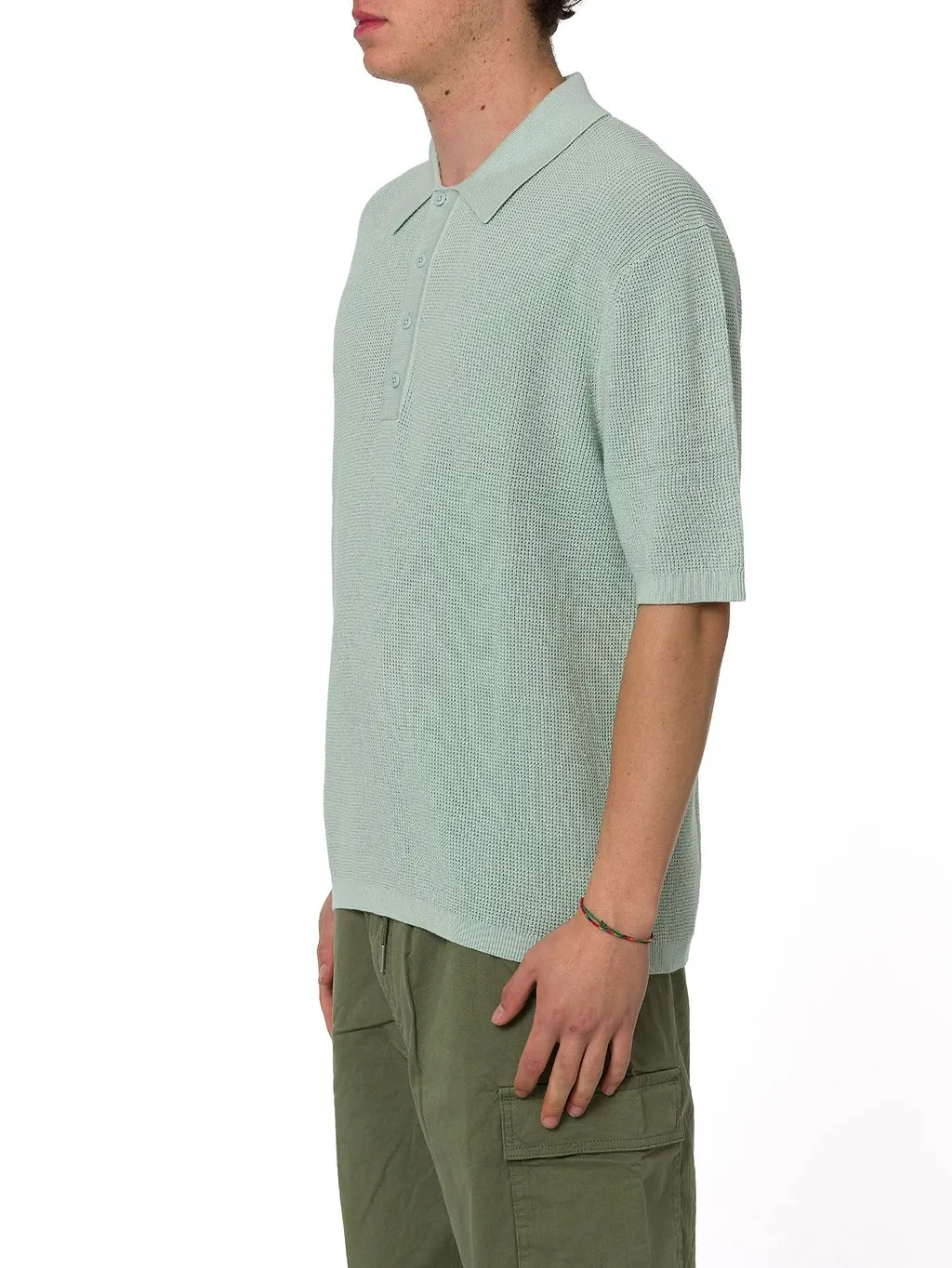 Calvin Klein Waffle Knit Polo Shirt