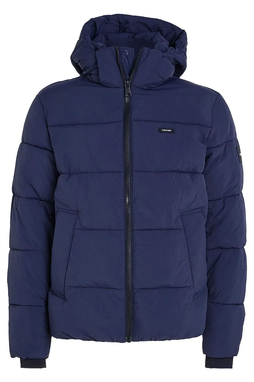 Calvin Klein Zip-Up Hooded Down Jacket