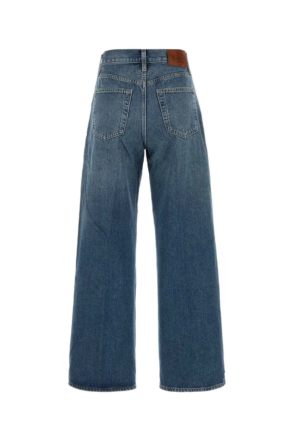Calvin Klein Wide-Leg High-Rise Jeans