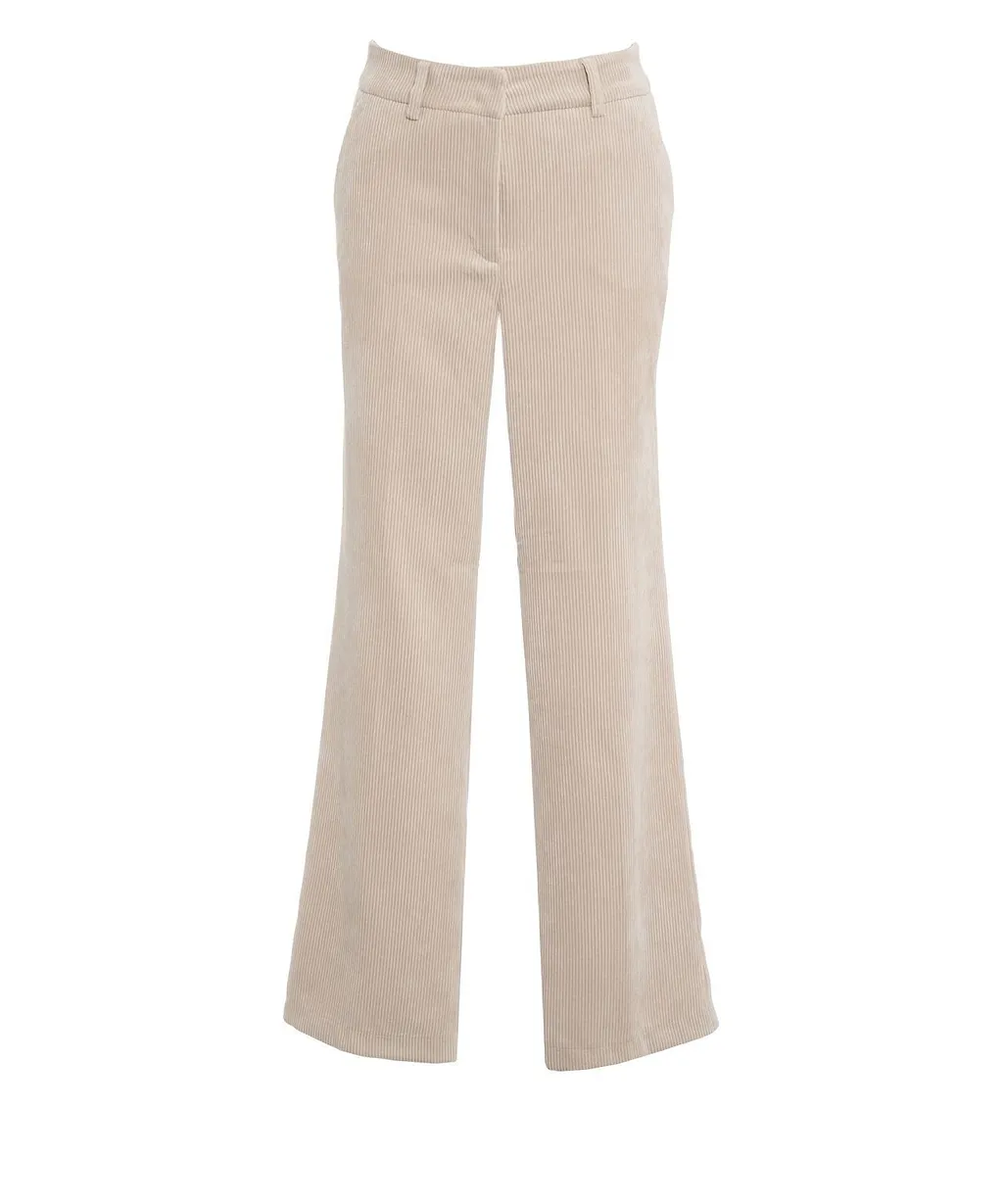 Amelie Straight-Leg Corduroy Pants