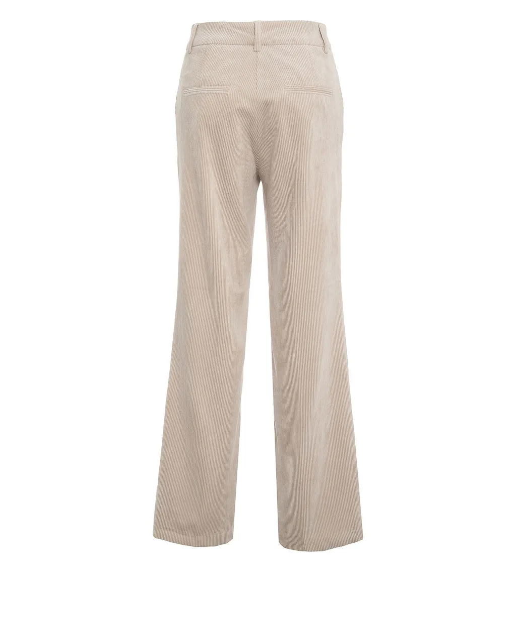 Amelie Straight-Leg Corduroy Pants