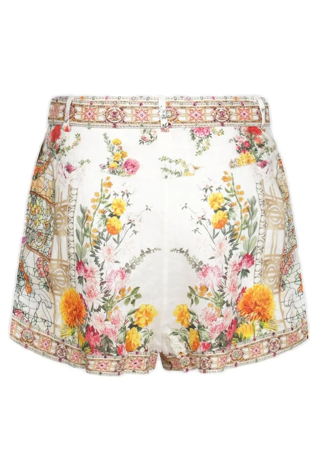 Camilla Floral-Printed Drawstring Shorts