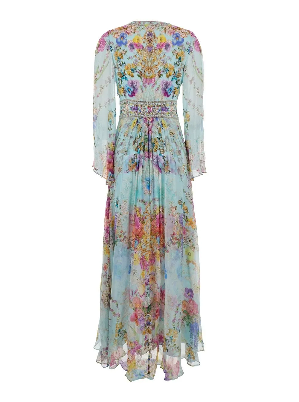 Floral-Printed Long Dress