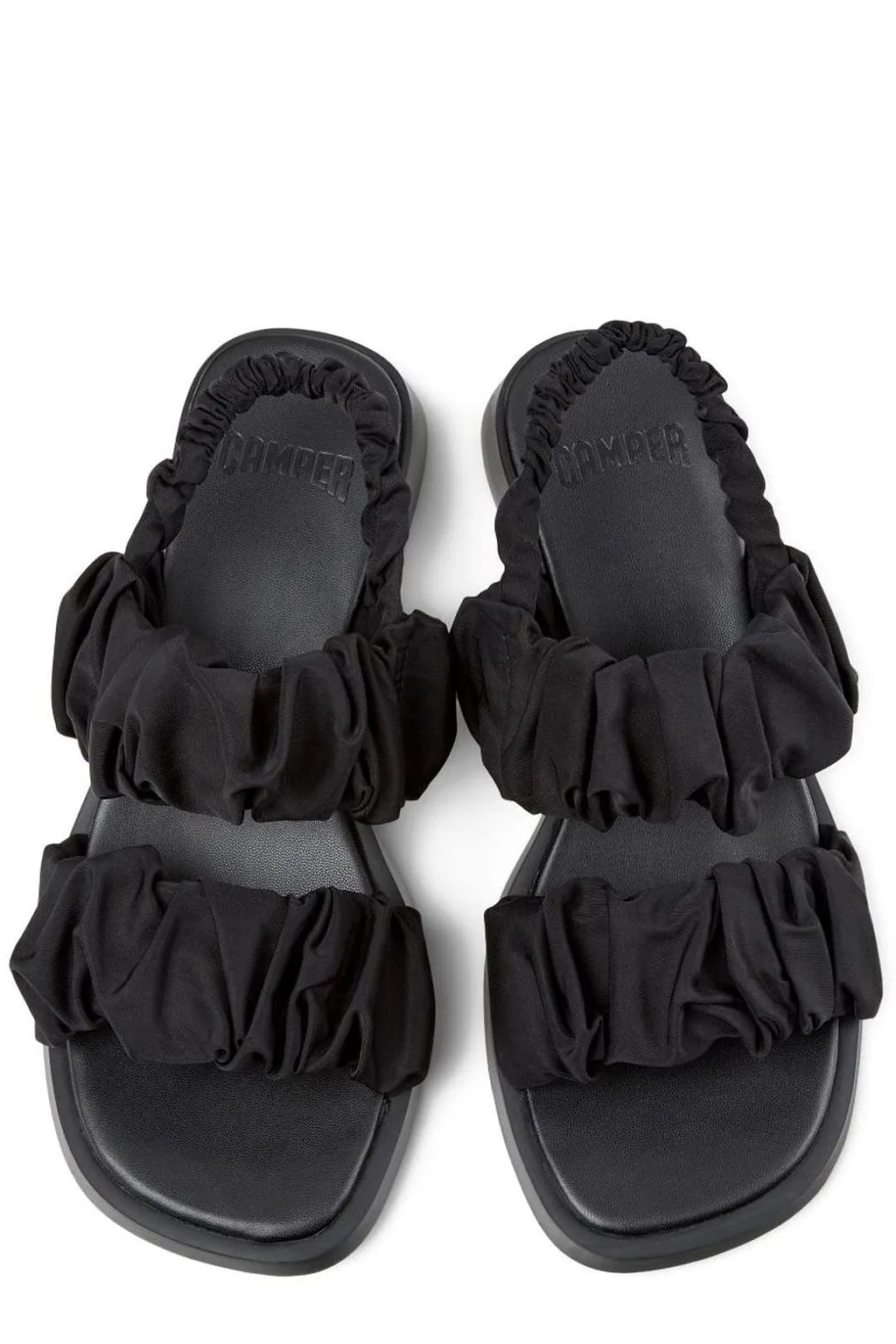 Camper Ruched Strap Sandals