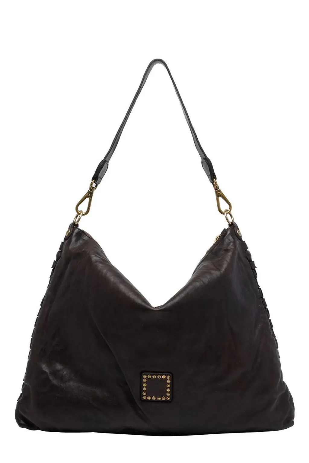 Campomaggi Woven Embellished Shoulder Bag